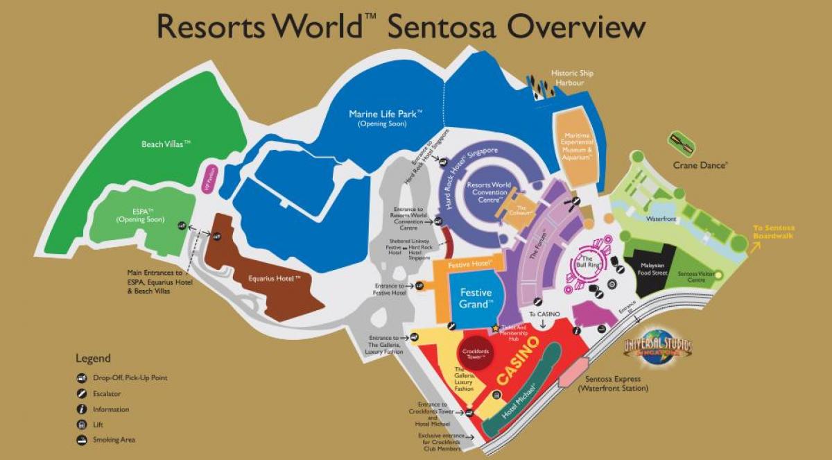 Resorts World Sentosa mapu