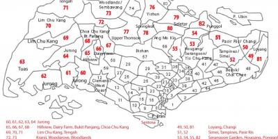 Singapur psč mapu