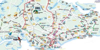 Cestnú mapu Singapore
