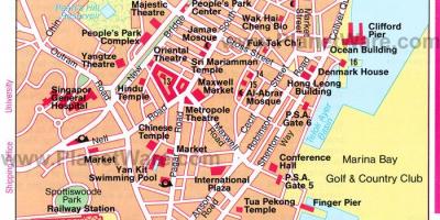 Čínska štvrť v Singapure mapu