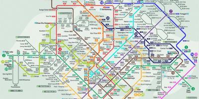 Mapu Singapore dopravy