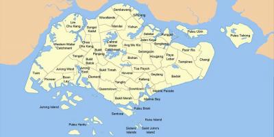 Mapu Singapore krajiny
