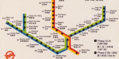 Mapu Singapore rýchlostnú cestu