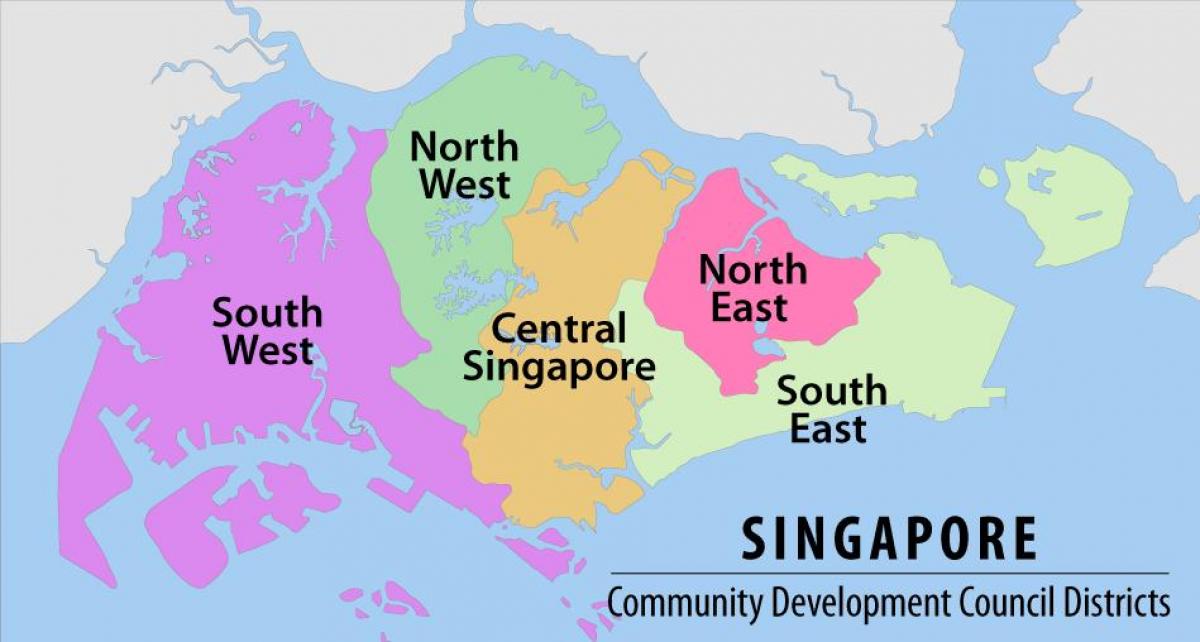 mapu Singapore kraj