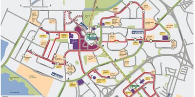 Mapa cyklistické Singapur