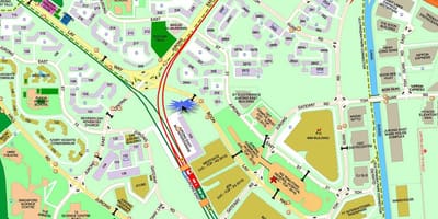 Mapa Jurong Východ