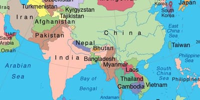 Singapur ázia mapu