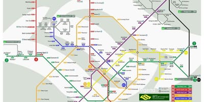 Singapur mrt line mapu