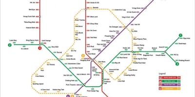 Singapur mrt station mapu